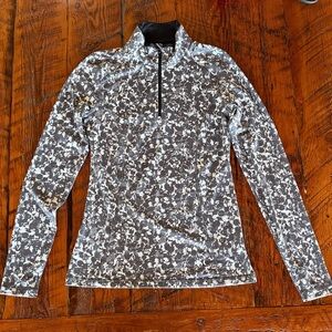 Lole Black and White Patterned long sleeve pullover